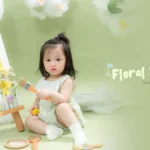 Bìa ảnh floral sky của bé San